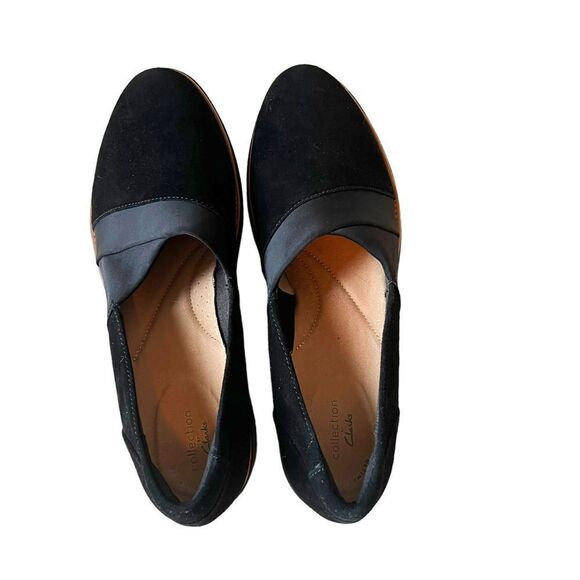 Clarks Sharon Tori Suede Wedge Slip On - Picture 6 of 13